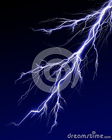 Lightning flash Stock Photo