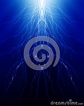 Lightning flash Stock Photo