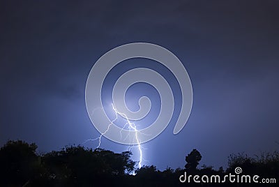 Lightning Flash Stock Photo