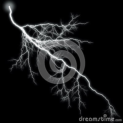 Lightning High Branching Stock Photo