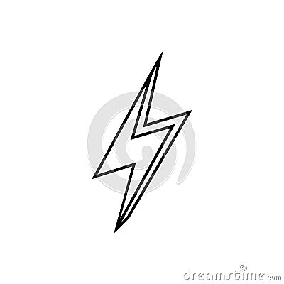 Lightning icon vector. levin illustration sign. power symbol. weather logo. Vector Illustration