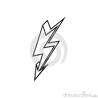 Lightning icon vector. levin illustration sign. power symbol. weather logo. Vector Illustration