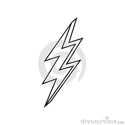 Lightning icon vector. levin illustration sign. power symbol. weather logo. Vector Illustration