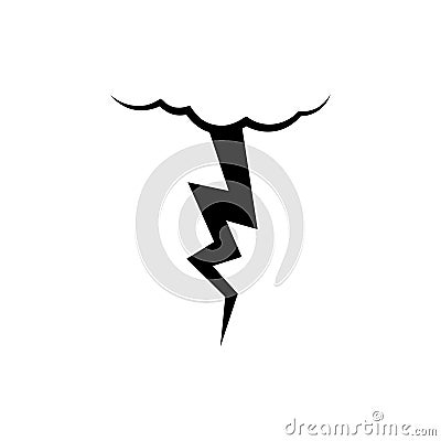 Lightning icon vector. levin illustration sign. power symbol. weather logo. Vector Illustration