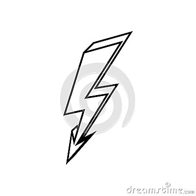 Lightning icon vector. levin illustration sign. power symbol. weather logo. Vector Illustration