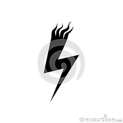 Lightning icon vector. levin illustration sign. power symbol. weather logo. Vector Illustration