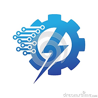 Lightning logo design that is perfect Vector Illustration