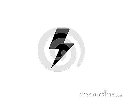 Lightning Logo Template vector icon illustration design Cartoon Illustration