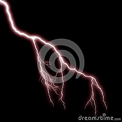 Lightning Red Bolt Stock Photo