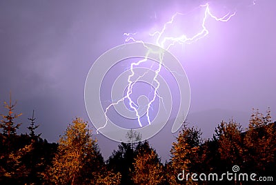 Lightning Strike Stock Photo