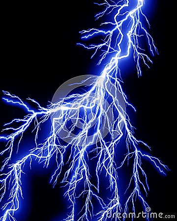 Lightning strike Stock Photo