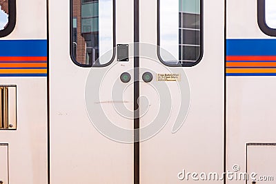 Lightrail station Stock Photo