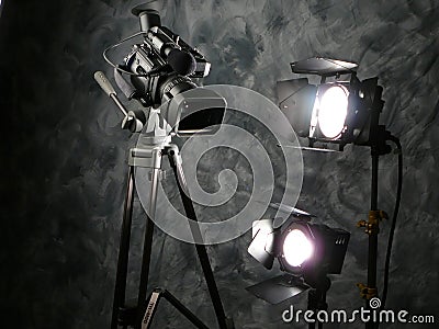 Lights, Camera, Action! Stock Photo