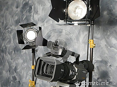 Lights, Camera, Action! Stock Photo