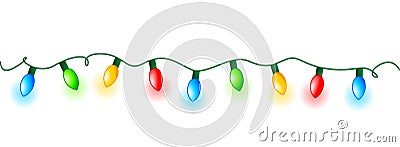 Lights divider Vector Illustration