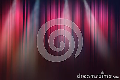 Lights on stage, drama theatre show background Stock Photo