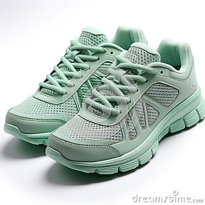 Lightweight and comfortable breathable mesh running shoes for summer Stock Photo