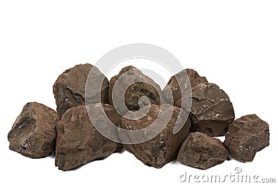 Lignite coal Stock Photo