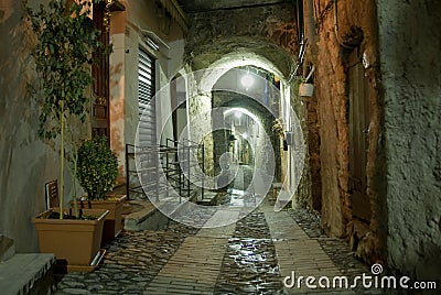 Liguria Alley Stock Photo