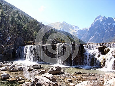 Lijiang Yulong Mountain Stock Photo