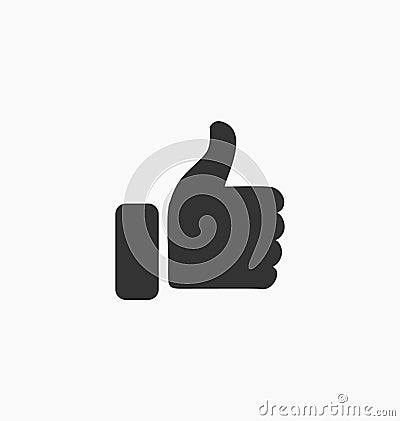 Like button icon Vector Illustration