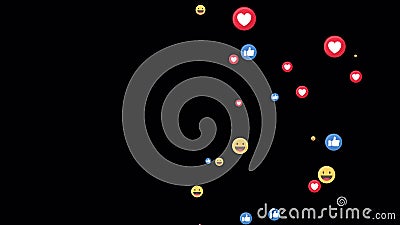 Like Button, Love,react Emotion Icon Animated with Green Screen Background.  Stock Footage - Video of reactions, design: 199247942