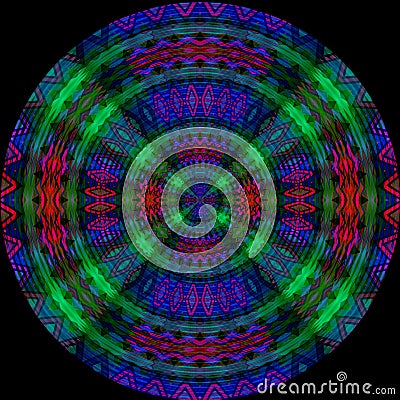 Computer generated colorful twisting pattern Stock Photo