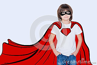 Like a hero. Stock Photo