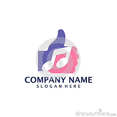 Like Music logo design vector. Good Music logo design template concept Vector Illustration