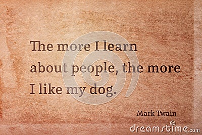 Like my dog Twain Stock Photo