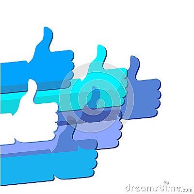 Like - social network symbol Vector Illustration