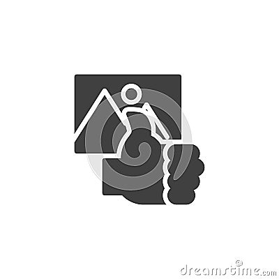 Liked poster vector icon Vector Illustration