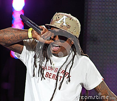 Lil Wayne performs in concert Editorial Stock Photo