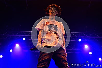 Lil Xan band perform in concert at Razzmatazz Editorial Stock Photo