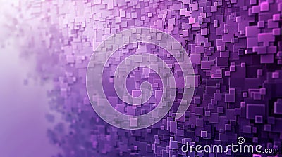 A lilac abstract background with a digital pixelation effect, featuring small, square pixels in Stock Photo