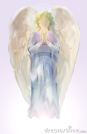 Lilac angel Cartoon Illustration