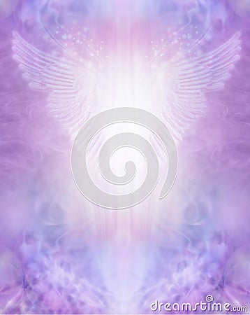 Lilac Angel Wings Certificate Award Diploma background Stock Photo