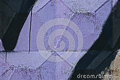 Lilac black stone texture from painted concrete wall paint Stock Photo
