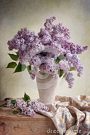 Lilac bouquet Stock Photo