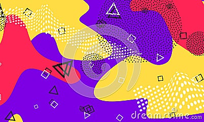 Lilac Contemporary Decor. Cool Illustration. Red Vector Illustration