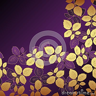 Lilac floral background Vector Illustration