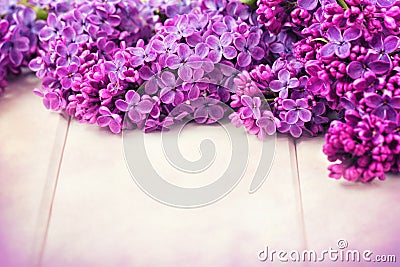 Lilac Flowers Bouquet Stock Photo