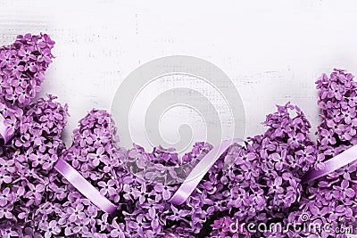 Lilac frame Stock Photo