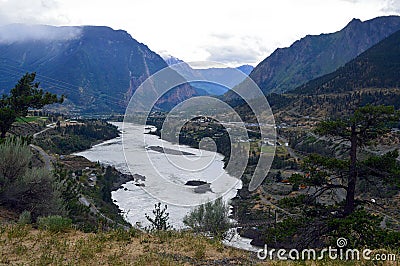 Lillooet and Fraser River, British Columbia, Canada 1 Stock Photo