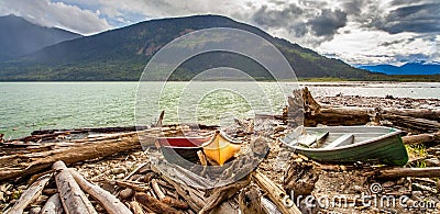 At Lillooet Lake at Pemberton British Columbia Editorial Stock Photo