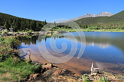 Lily Lake, Rocky Mountains Stock Photo