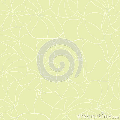 Lily Pads neutral full coverage pattern vector seamless repeat Vector Illustration