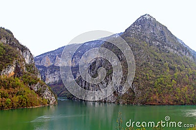 Lim and Drina delta Stock Photo