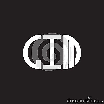 LIM letter logo design on black background. LIM creative initials letter logo concept. LIM letter design Vector Illustration