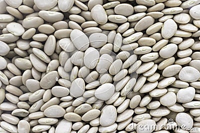 Lima Beans on display in a supermarket Stock Photo